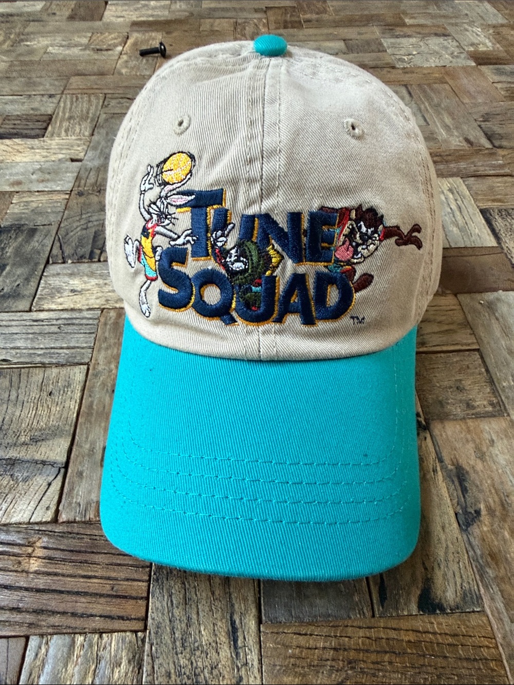 Space Jam Looney Tunes 'Tune Squad' Two-Tone Cap Teal/Beige